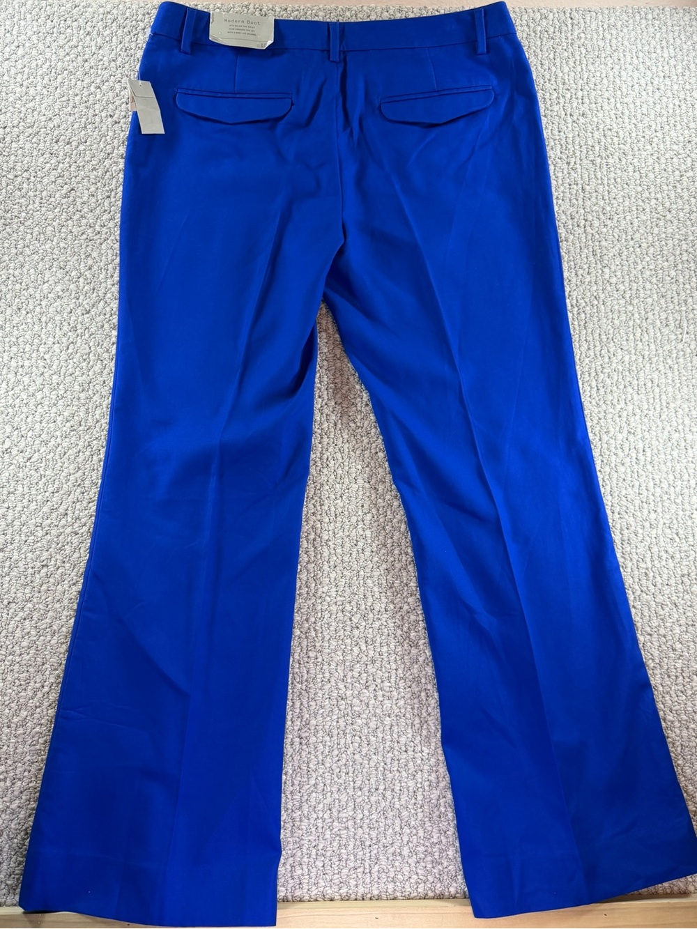 GAP Royal Blue “Modern Boot”Boot Cut Trousers slit pockets Women’s Size 10